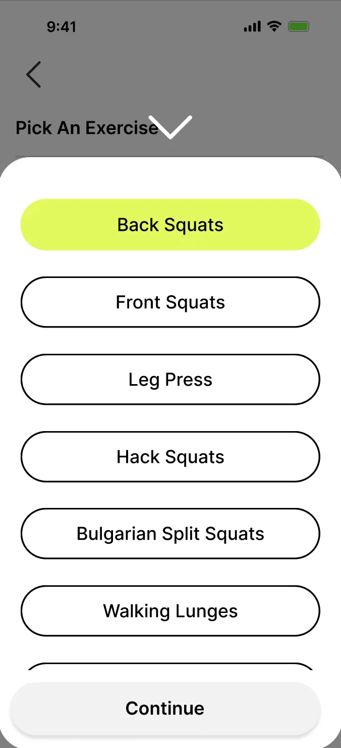 Workout builder flow step 4